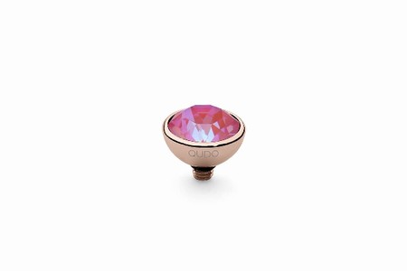 Qudo Rose Gold Topper Bottone 10mm - Lotus Pink Delite